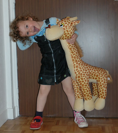 avec ma girafe Toto